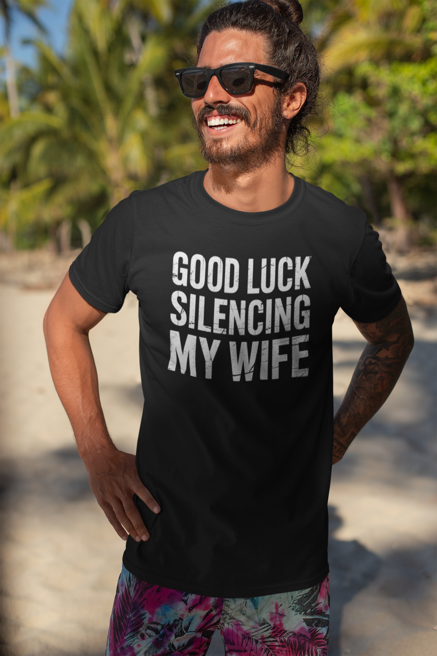 Good Luck Silencing My Wife Shirt