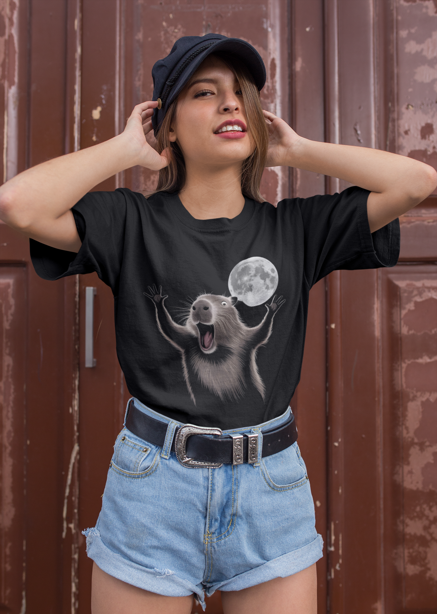 Capybara Moon Shirt