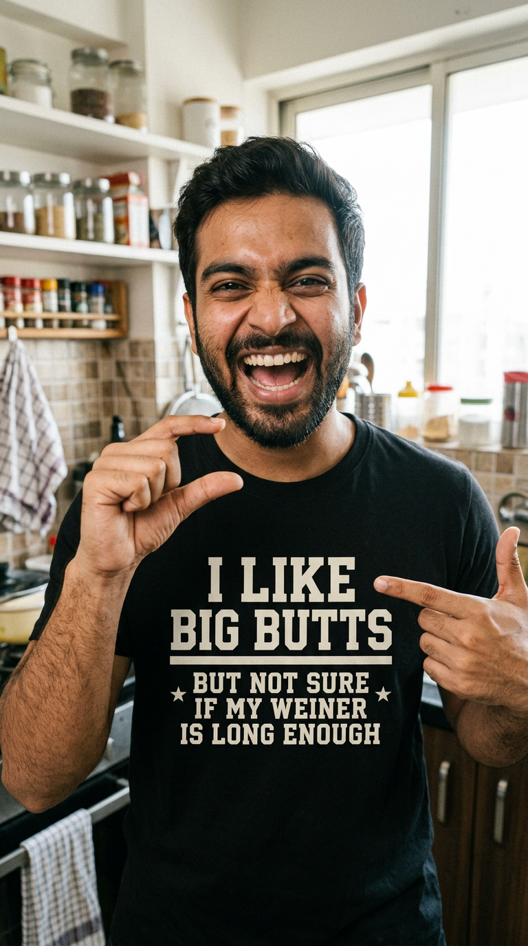 I Like Big Butts But Not Sure If My Weiner Is Long Enough Shirt