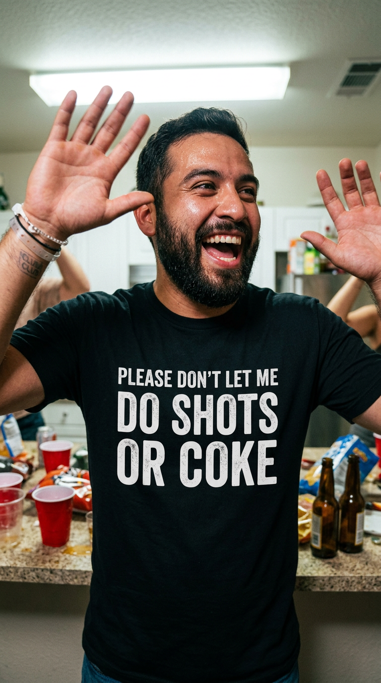 Please Don't Let Me Do Shots or Coke Shirt
