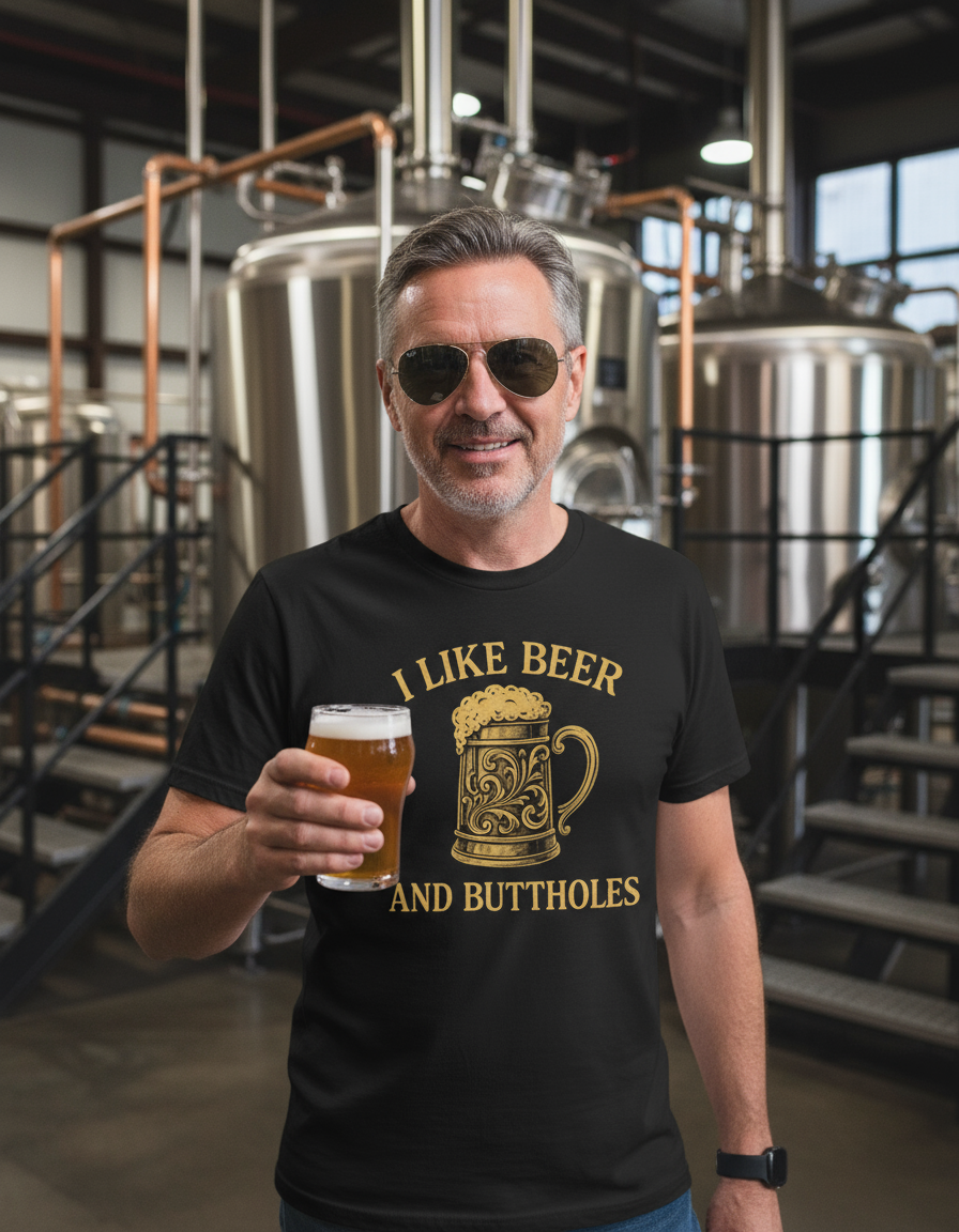 I Like Beer and Buttholes Shirt