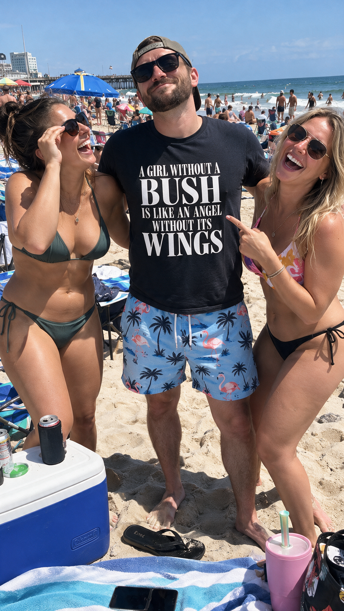 A Girl Without a Bush Is Like an Angel Without Its Wings Shirt