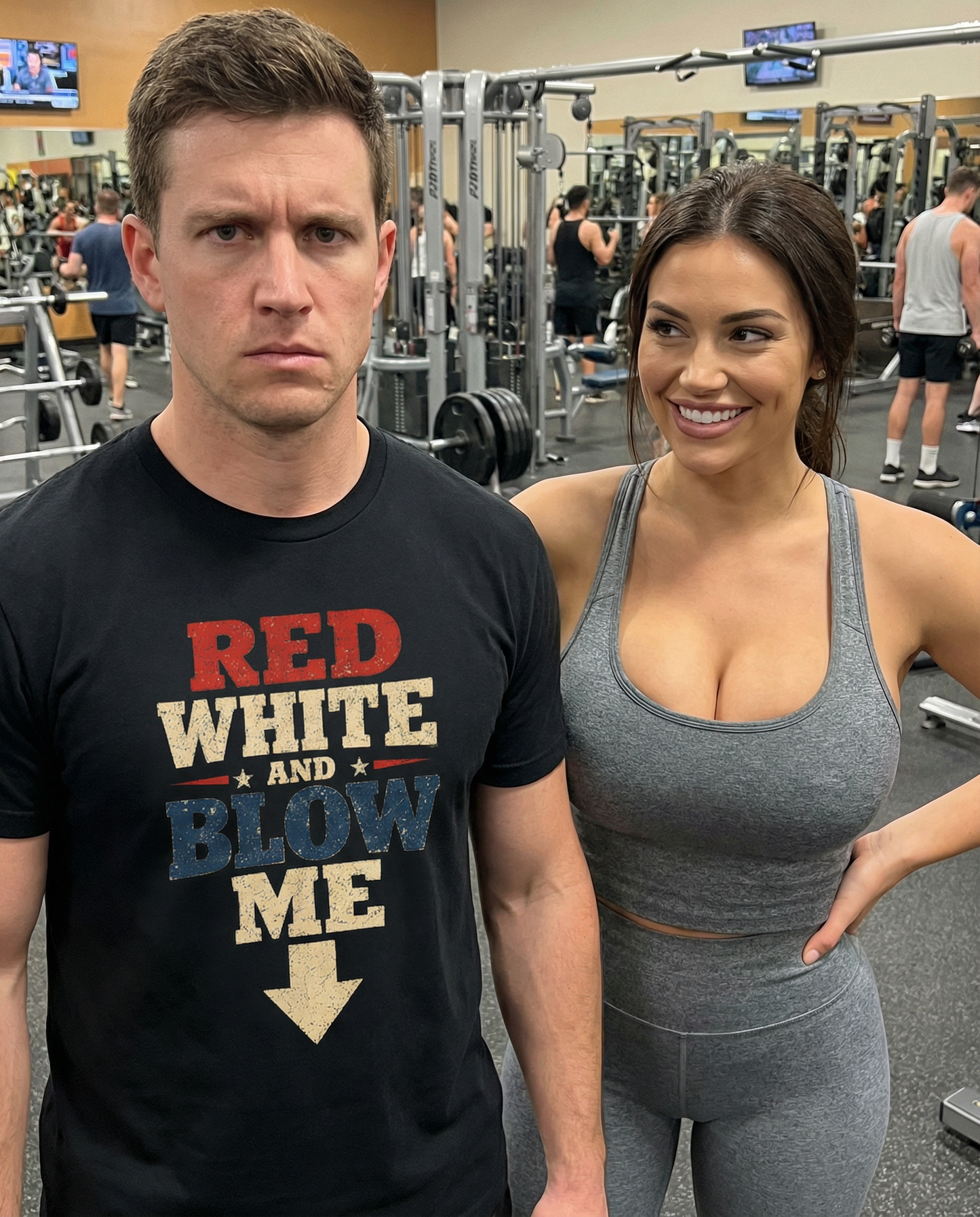 Red White and Blow Me Shirt