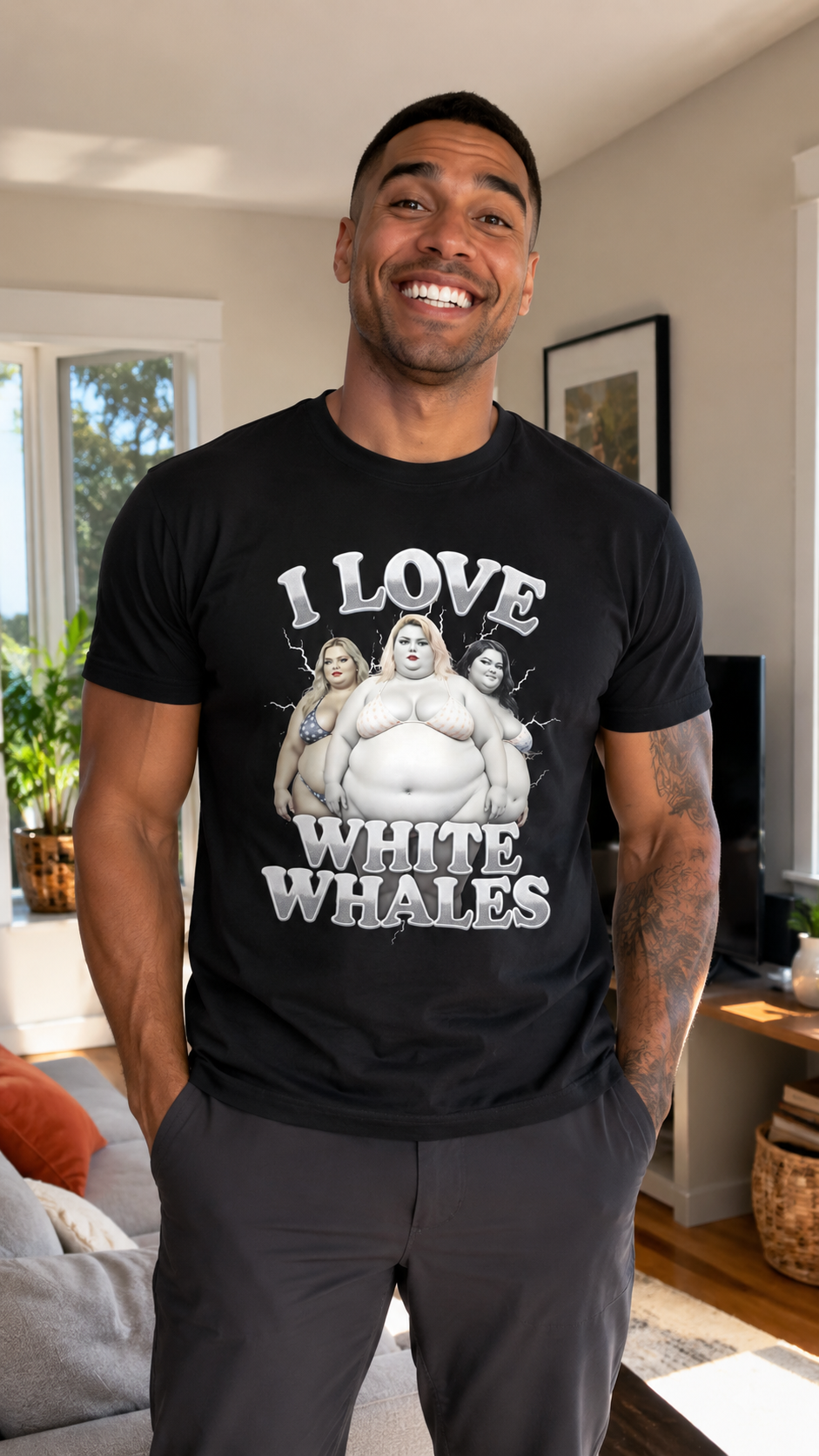 I Love White Whales Shirt