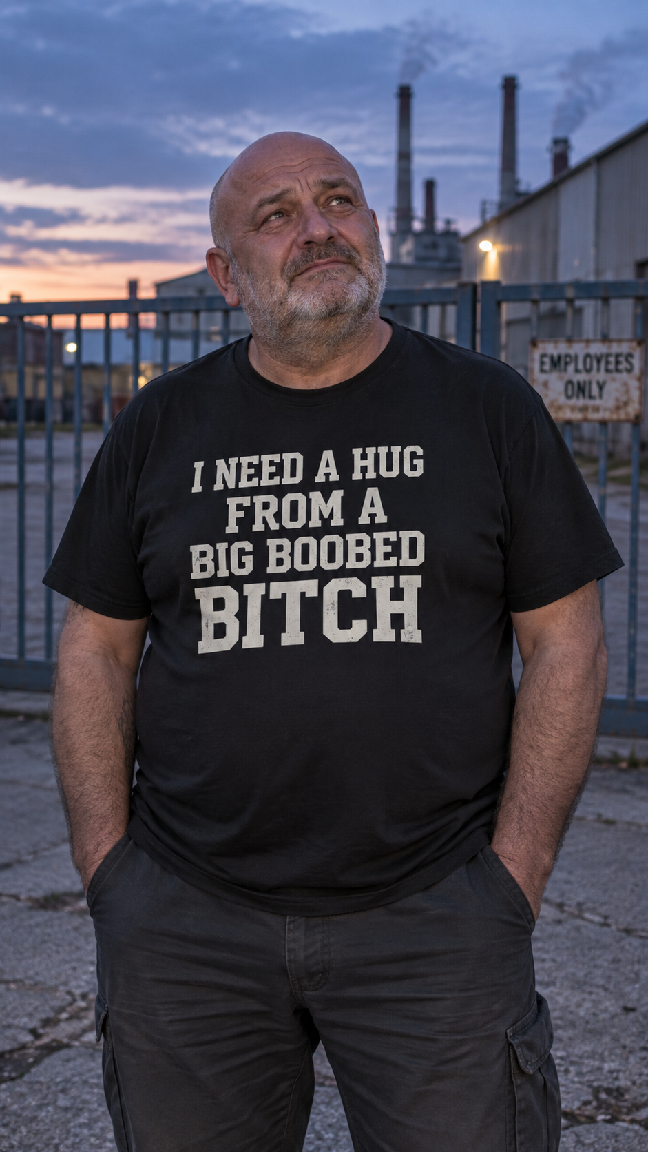 I Need A Hug From A Big Boobed Bitch Shirt