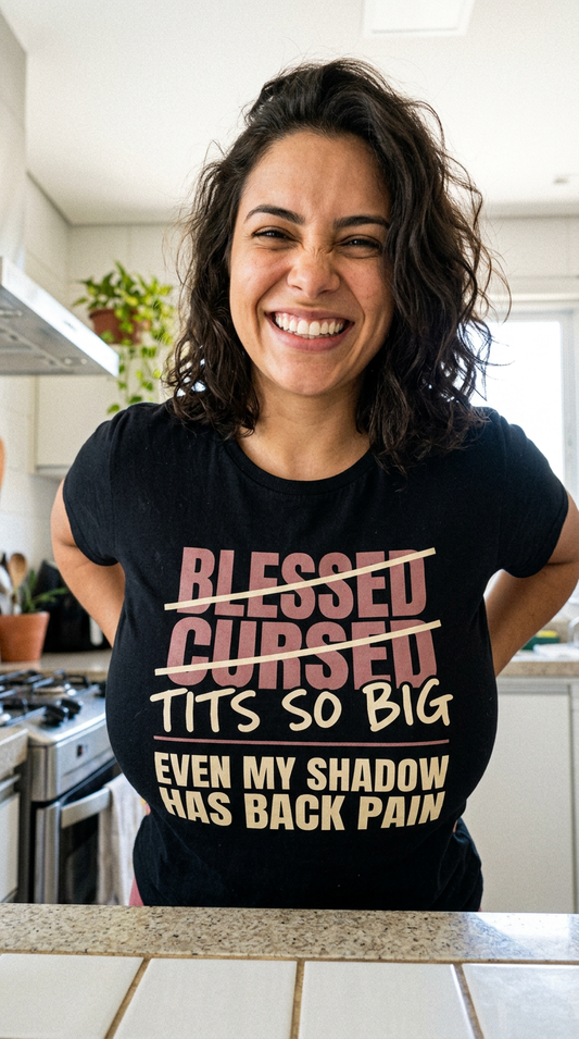 Tits So Big Even My Shadow Has Back Pain Shirt
